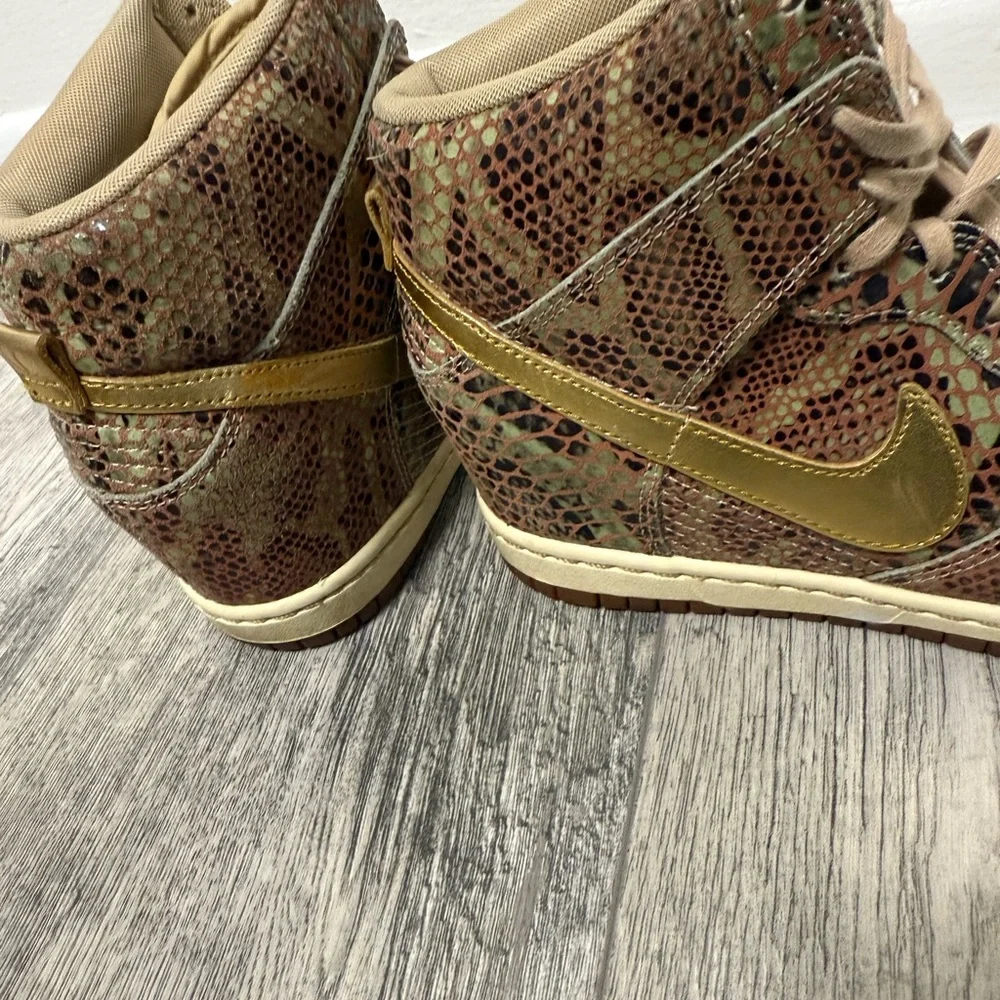 Used Beautifully Worn Nike Dunk Sky Hi "Year of the Snake" QS (Quickstrike) - Picture 5 of 8